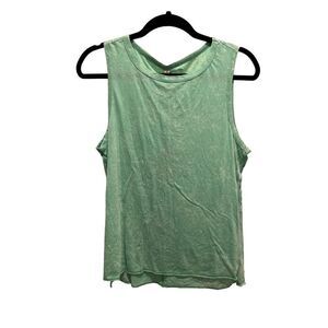 NWT XCVI green Lamonte stone washed tank, women’s size S